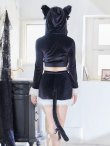 画像6: 【即日発送】セットアップベロアキャットコスプレ/2ピース/セパレート【sugar nineハロウィン4点セット】【S-Mサイズ/2カラー】[YMT] (6)