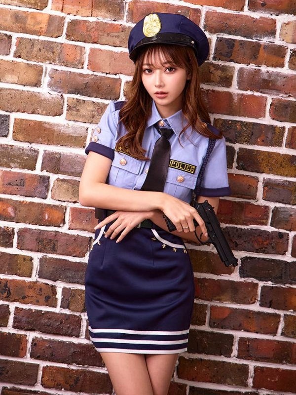 画像4: 【即日発送】【ハロウィン】ポリス/警察官コスプレ【コスプレ5点セット】【S-XLサイズ/1カラー】(HC0306-2)[HC03-Bnvg] (4)