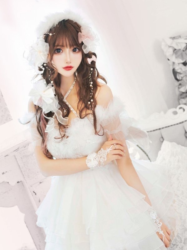 画像2: 【即日発送】桜咲乃愛ちゃんコラボ2WAY天使＆バニーコスプレ【コスプレ豪華10点セット】【S-Lサイズ】[HC03-H] (2)