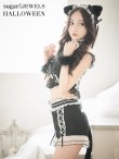 画像2: 【即日発送】【マリームーンコラボ】 セクシーレースキャット【ハロウィンコスプレ6点セット】【XS-Lサイズ/7カラー】[YMT] (2)