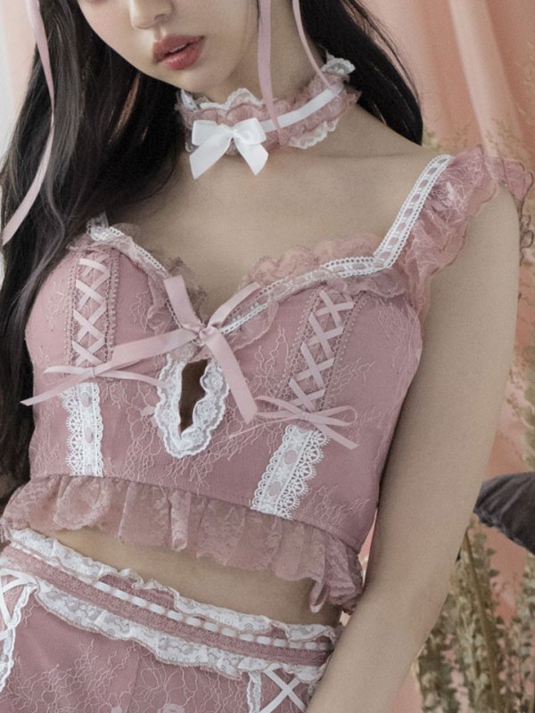 画像5: 【即日発送】【マリームーンコラボ】 セクシーレースキャット【ハロウィンコスプレ6点セット】【S-Lサイズ/5カラー】[HC03] (5)