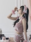画像8: 【即日発送】【マリームーンコラボ】 セクシーレースキャット【ハロウィンコスプレ6点セット】【S-Lサイズ/5カラー】[YMT] (8)