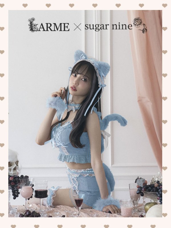 画像10: 【即日発送】【マリームーンコラボ】 セクシーレースキャット【ハロウィンコスプレ6点セット】【S-Lサイズ/5カラー】[HC03] (10)