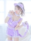 画像6: 【即日発送】【ハロウィン】【マリームーンコラボ】 セクシーレースキャット【コスプレ6点セット】【XS-L/7カラー】[YMT] (6)
