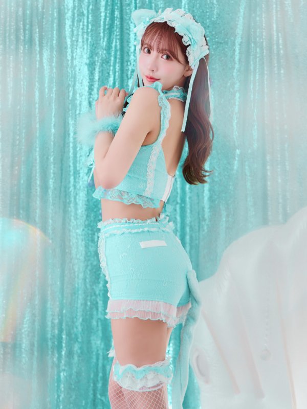 画像16: 【即日発送】【ハロウィン】【マリームーンコラボ】 セクシーレースキャット【コスプレ6点セット】【XS-L/7カラー】[HC03] (16)