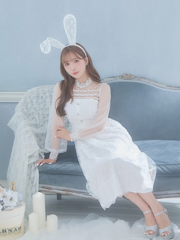 画像10: 【SALE!!】【即日発送】バニーワンピースコスプレ/レースワンピース【sugar nineハロウィン3点セット】【S-Lサイズ/1カラー】[OF01] (10)