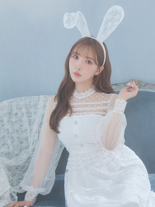 画像16: 【SALE!!】【即日発送】バニーワンピースコスプレ/レースワンピース【sugar nineハロウィン3点セット】【S-Lサイズ/1カラー】[OF01] (16)