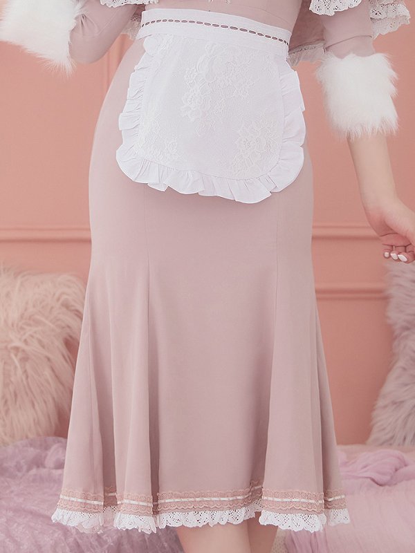 画像29: 【SALE!!】【即日発送】ファーポンチョ付きベアメイドコスプレ/ワンピースコスプレ【sugar nineハロウィン4点セット】【S-Lサイズ/1カラー】[OF01] (29)