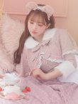 画像32: 【値下げ！】【即日発送】ファーポンチョ付きベアメイドコスプレ/ワンピースコスプレ【sugar nineハロウィン4点セット】【S-Lサイズ/1カラー】[YMT] (32)
