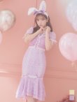 画像2: 【値下げ！】【即日発送】バニーレースワンピースコスプレ/マーメイドスカート【sugar nineハロウィン3点セット】【S-Lサイズ/2カラー】(SU220153)[YMT] (2)