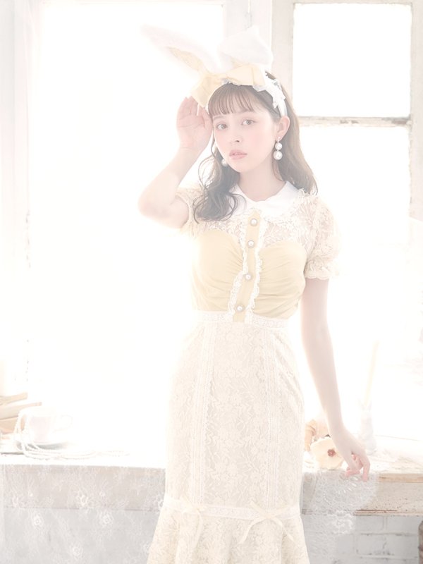 画像10: 【SALE!!】【即日発送】【ハロウィン】 バニーレースワンピースコスプレ 【コスプレ3点セット】【S-Lサイズ/2カラー】[OF01] (10)