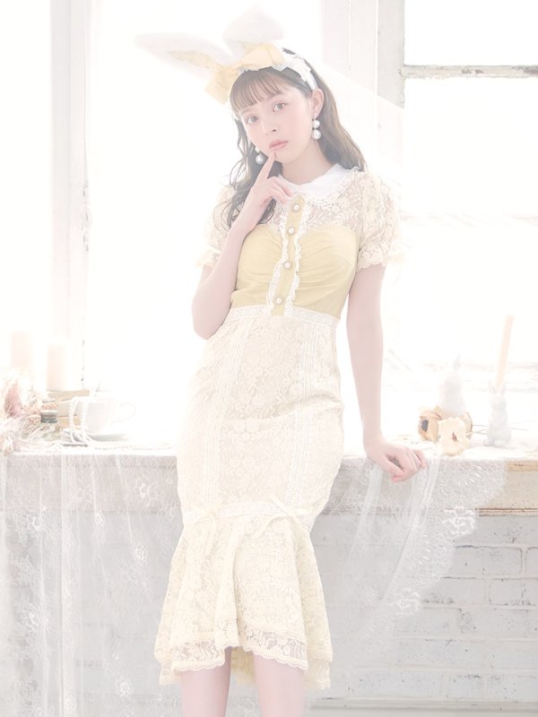 画像20: 【SALE!!】【即日発送】【ハロウィン】 バニーレースワンピースコスプレ 【コスプレ3点セット】【S-Lサイズ/2カラー】[OF01] (20)