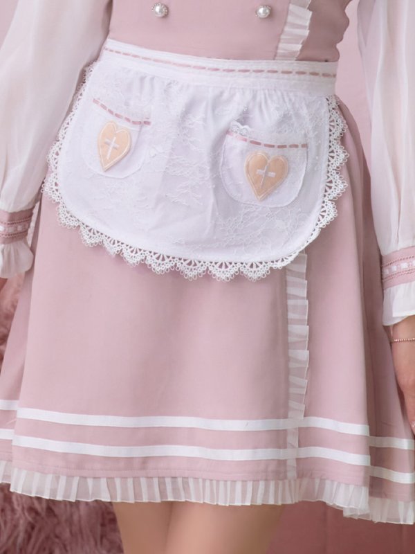 画像7: 【即日発送】ナースコスプレ/ワンピースコスプレ/Aライン/フレアスカート【sugar nineハロウィン3点セット】【S-Lサイズ/1カラー】(SU220155)[HC03] (7)