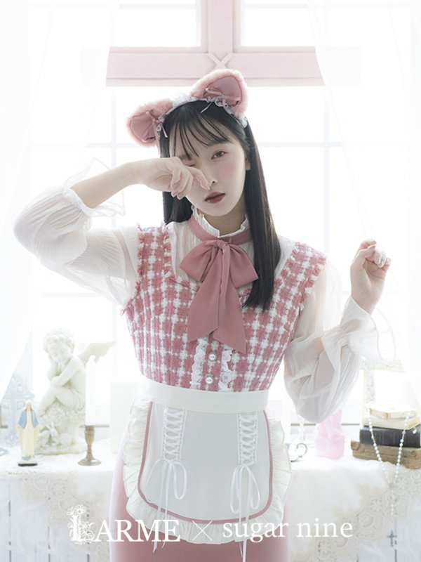 画像21: 【即日発送】ツイードキャットワンピースコスプレ/マーメイドスカート【sugar nineハロウィン3点セット】【S-Lサイズ/1カラー】[OF01] (21)