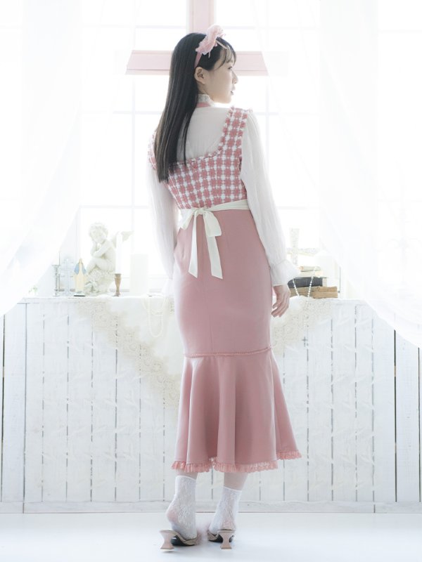 画像7: 【即日発送】ツイードキャットワンピースコスプレ/マーメイドスカート【sugar nineハロウィン3点セット】【S-Lサイズ/1カラー】[HC03] (7)