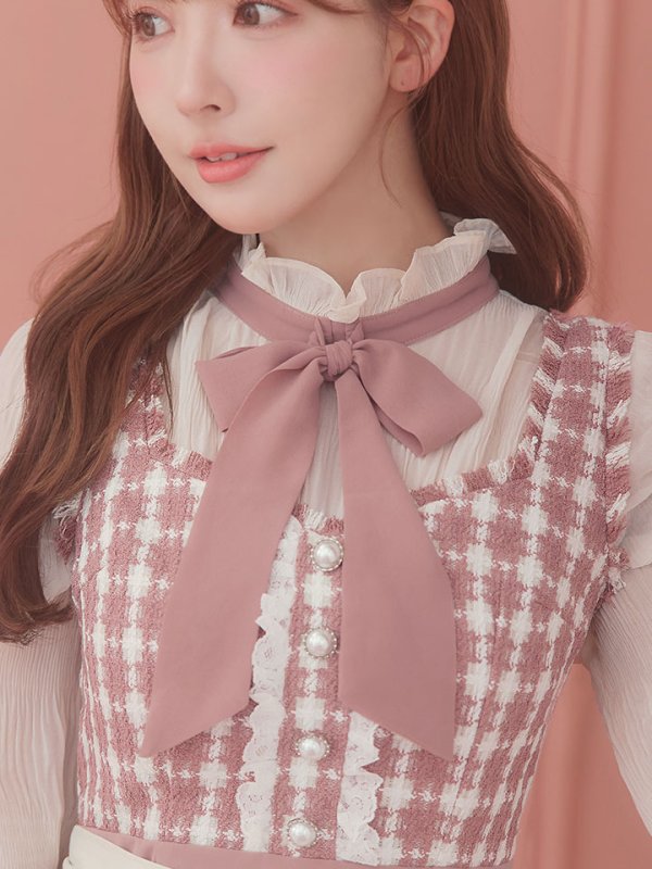 画像7: 【即日発送】ツイードキャットワンピースコスプレ/マーメイドスカート【sugar nineハロウィン3点セット】【S-Lサイズ/1カラー】[OF01] (7)