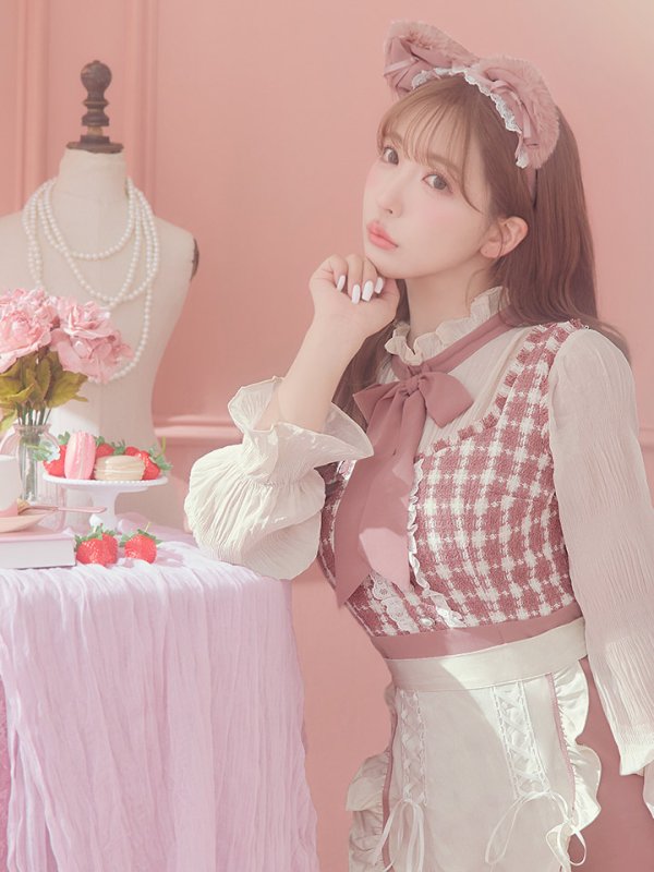 画像16: 【即日発送】ツイードキャットワンピースコスプレ/マーメイドスカート【sugar nineハロウィン3点セット】【S-Lサイズ/1カラー】[OF01] (16)