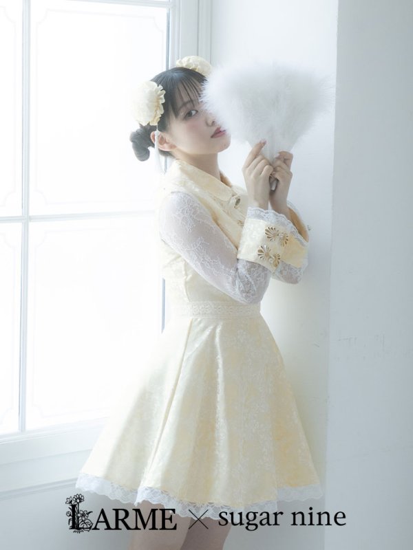 画像2: Aライン/フレアスカートチャイナコスプレ【sugar nineハロウィン3点セット】【S-XLサイズ/2カラー】[HC03] (2)