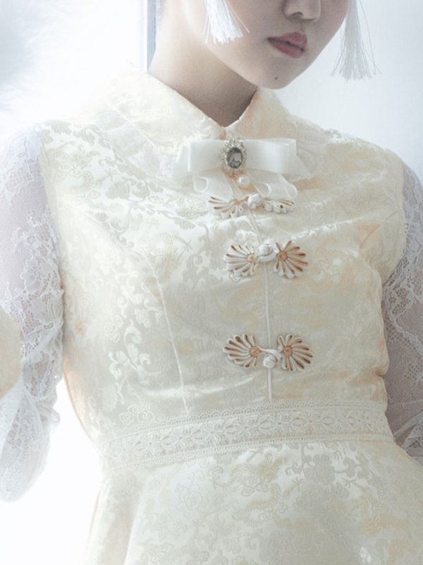 画像5: Aライン/フレアスカートチャイナコスプレ【sugar nineハロウィン3点セット】【S-XLサイズ/2カラー】[HC03] (5)