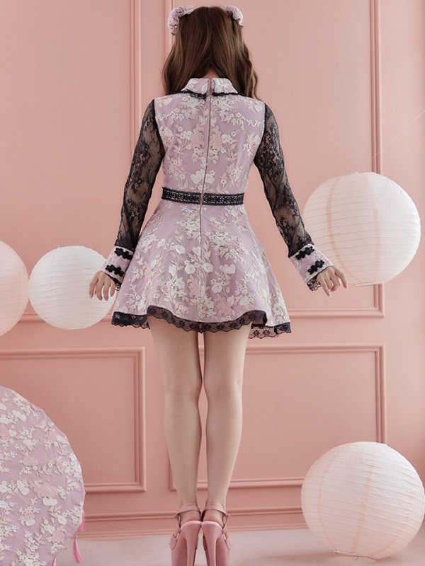 画像20: 【即日発送】【ハロウィン】 フレアスカートチャイナコスプレ 【コスプレ3点セット】[HC03] (20)