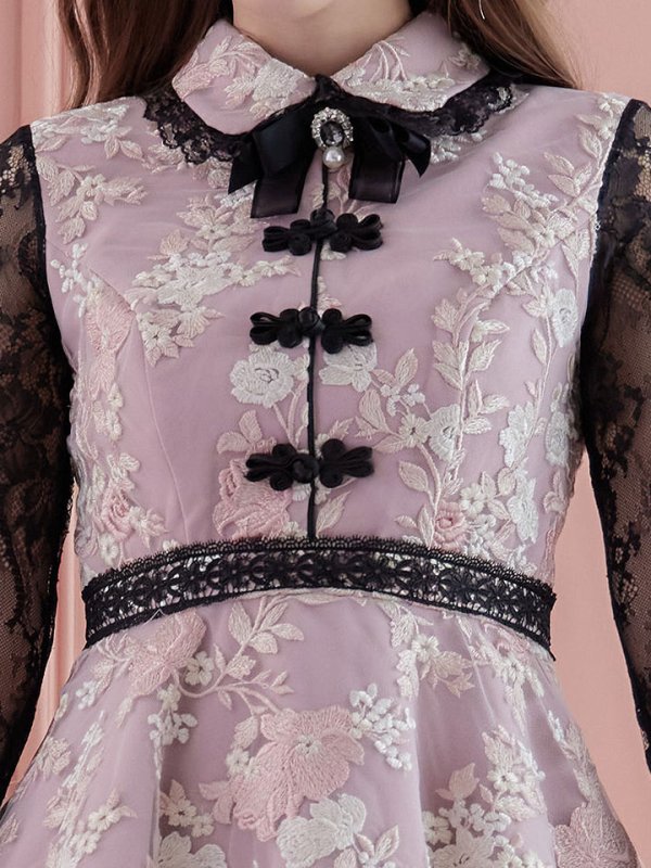 画像21: 【即日発送】【ハロウィン】 フレアスカートチャイナコスプレ 【コスプレ3点セット】[HC03] (21)