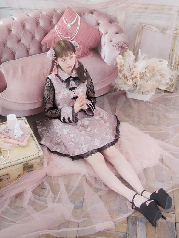 画像10: 【即日発送】【ハロウィン】 フレアスカートチャイナコスプレ 【コスプレ3点セット】[HC03] (10)