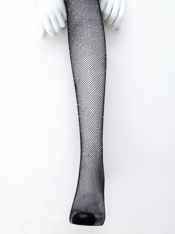 画像4: 【即日発送】【ハロウィンコスプレ/小物】ビジュー付き網タイツ/1color [HC03] (4)