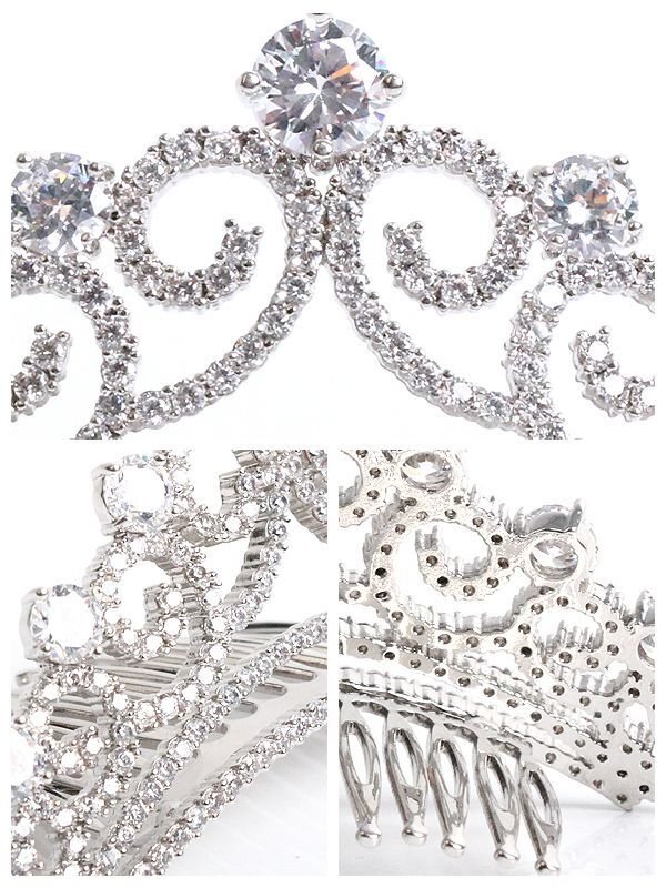 画像3: 【アクセサリー：ヘアアクセ】【ANGEL R/エンジェルアール】ティアラ/クラウン/ウェディング/ ヘッドアクセサリー/ ロールストーン/ 髪飾り[OF02] (3)