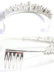 画像3: 【アクセサリー：ヘアアクセ】【ANGEL R/エンジェルアール】ティアラ/バースデー/ウェディング/ ストーン/ヘアアクセ/ 髪飾り[OF02] (3)