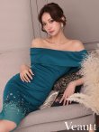 ティールブルー モデル：七瀬みほ　身長：162cm　着用サイズ：XSサイズ