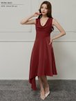 ワインレッド モデル：あみ　身長：163cm　着用サイズ：XSサイズ