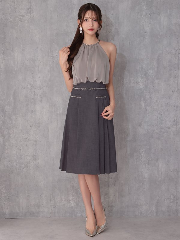 グレー モデル：あみ　身長：163cm　着用サイズ：XSサイズ