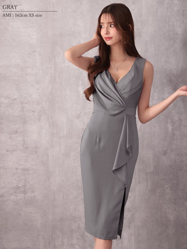 グレー　モデル：あみ　身長：163cm　着用サイズ：XSサイズ