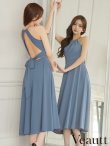 ブルー　モデル：みほ　身長：162cm　着用サイズ：XSサイズ