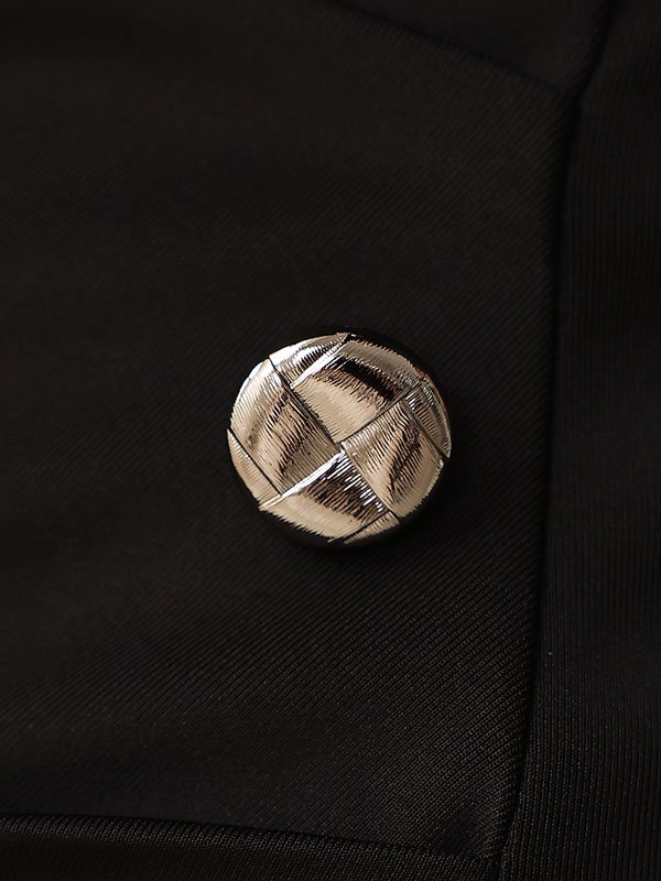 画像26: XSサイズあり【Veautt/ヴュート】【OF05】フロントボタン/ タックデザイン/ オフショルダー/ タイト/ ミディアムドレス/ キャバドレス (26)