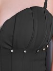 ブラック モデル：らら　身長：160.5cm　着用サイズ：XSサイズ