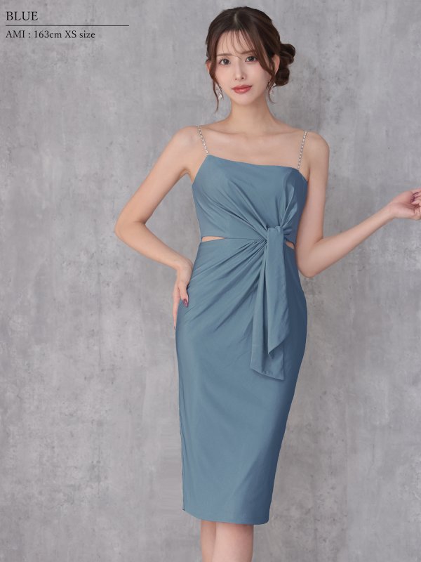 ブルー モデル：あみ　身長：163cm　着用サイズ：XSサイズ