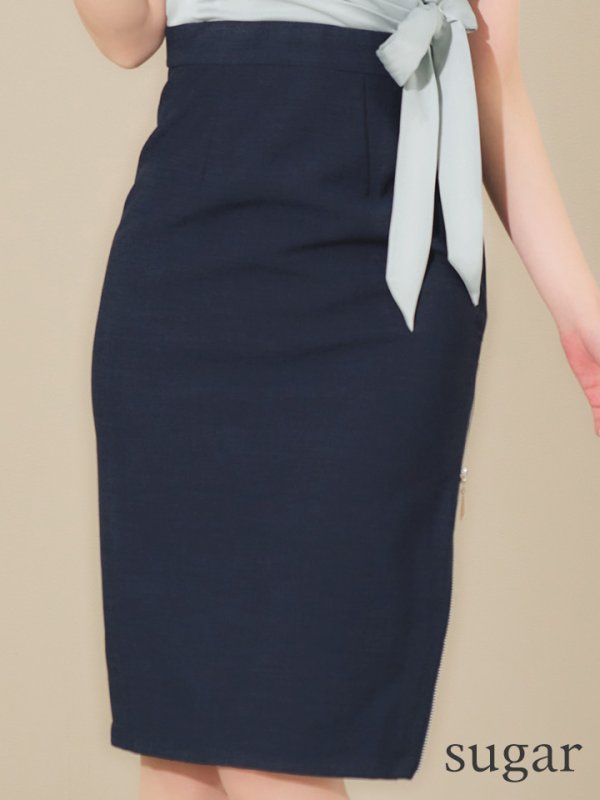 ブルー×ネイビー　モデル：ゆめ　身長：160cm　着用サイズ：Sサイズ