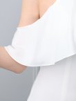 画像11: XSサイズあり【Veautt/ヴュート】【OF05】オープンショルダー/ シフォン/ サイドファスナー/ ミディアムドレス/ キャバドレス (11)