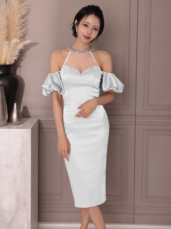 ホワイト　モデル：りの　身長：157cm　着用サイズ：XSサイズ