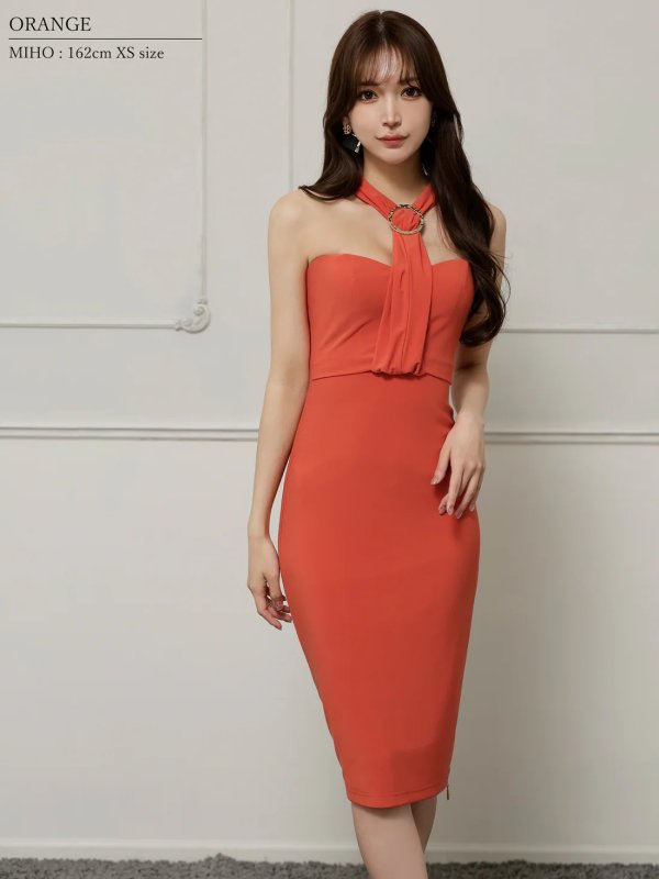 オレンジ　モデル：七瀬みほ　身長：162cm　着用サイズ：XSサイズ