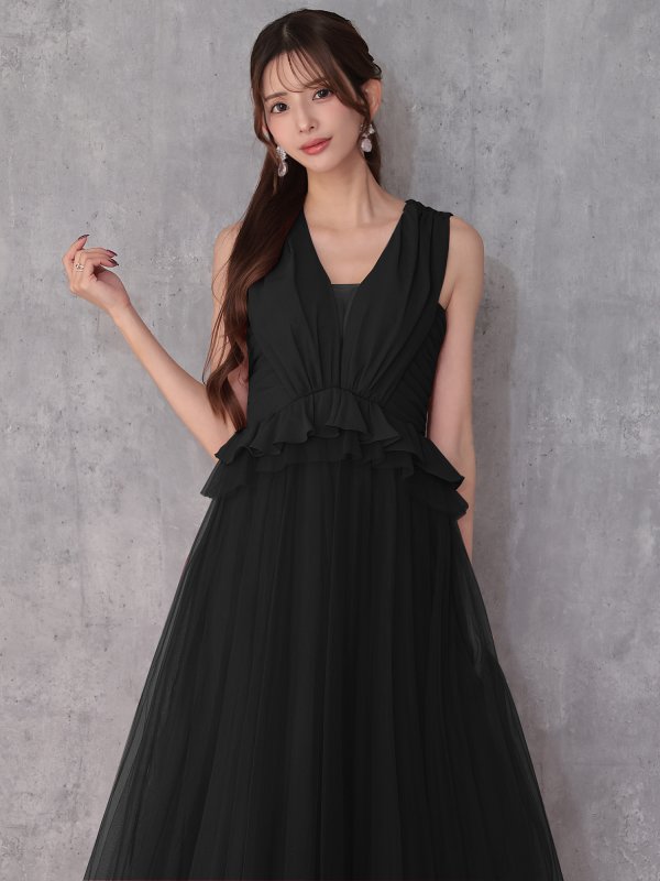 ブラック　あみ　身長：163cm　着用サイズ：XSサイズ