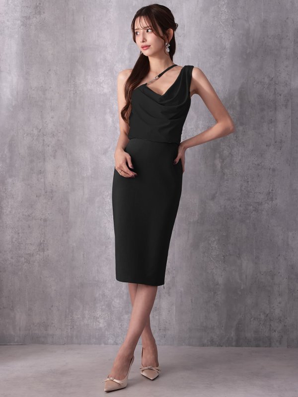 ブラック　モデル：あみ　身長：163cm　着用サイズ：Sサイズ