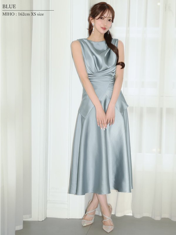 ブルー　モデル：みほ　身長：162cm　着用サイズ：XSサイズ