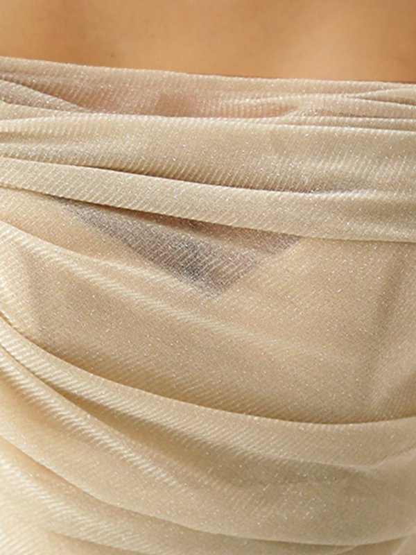 ベージュ　モデル：みほ　身長：162cm　着用サイズ：XSサイズ