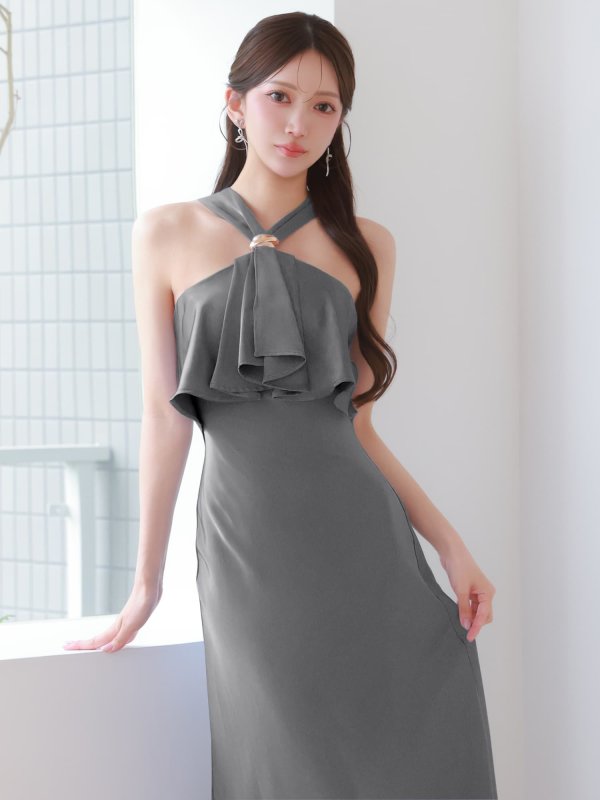 グレー　モデル：七瀬みほ　身長：162cm　着用サイズ：XSサイズ