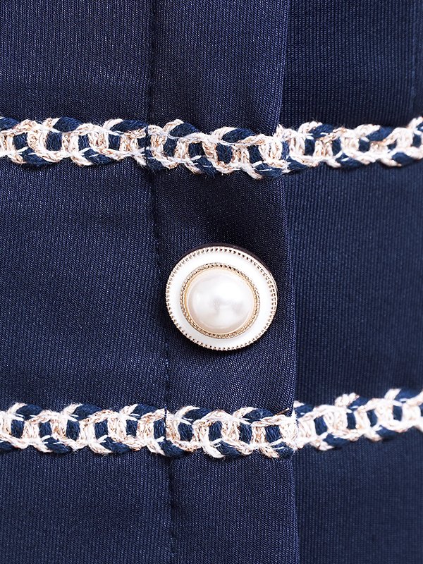 画像24: XSサイズあり【Veautt/ヴュート】【OF05】アシンメトリーカラー/ ボタン/ スリット/ ワンカラー/ ノースリーブ/ タイト/ ミディアムドレス/ キャバドレス (24)