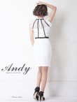 画像12: 【ANDY/アンディ】 ノースリーブ/ レース/ シアー/ ドレープ/ 変形スカート/ タイト/ ミニドレス/ キャバドレス[OF05] (12)
