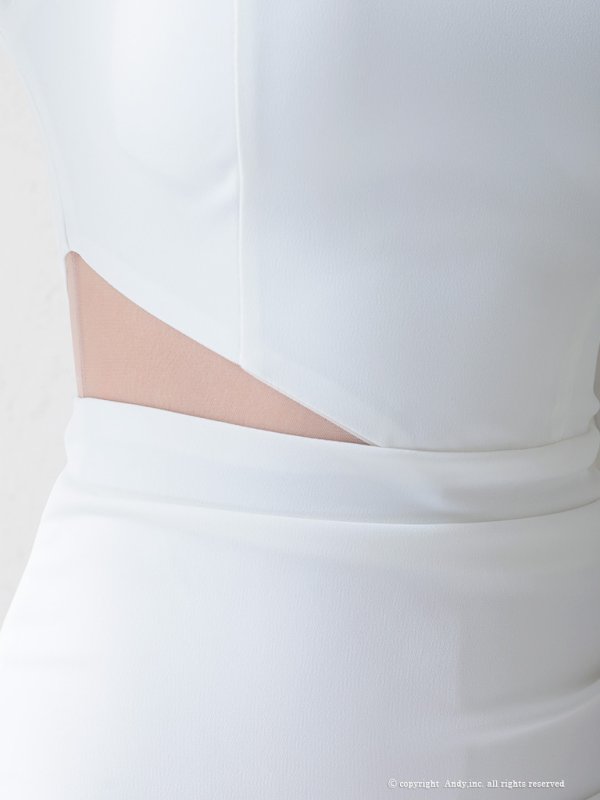 画像18: 【Andy ANDY Fashion Press 14 COLLECTION 09】ワンカラー/ カットアウト/ ハイネック/ アシメ/ 長袖/ 七分袖/ 袖あり/ タイト/ ミニドレス/ キャバドレス[OF05] (18)