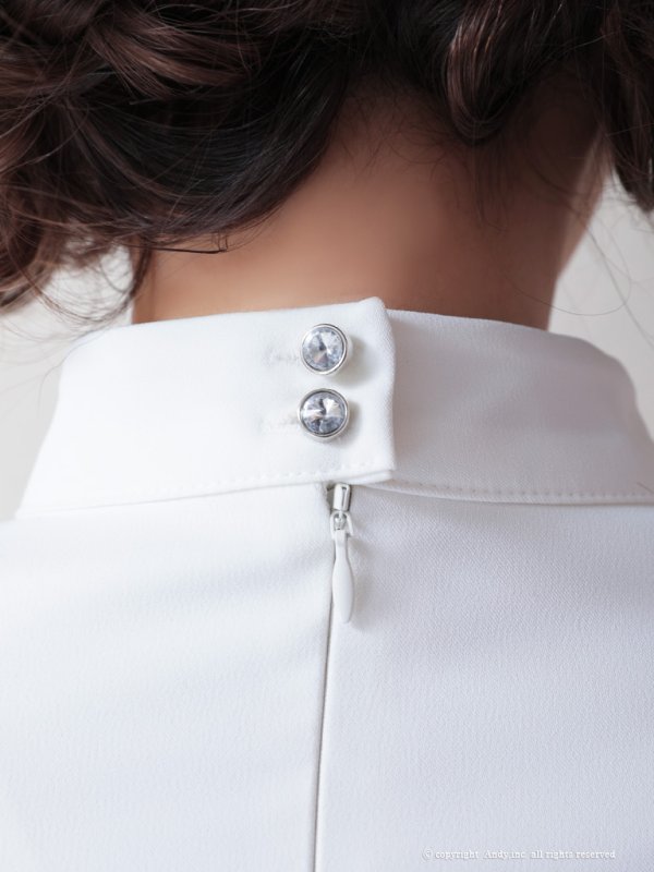 画像19: 【Andy ANDY Fashion Press 14 COLLECTION 09】ワンカラー/ カットアウト/ ハイネック/ アシメ/ 長袖/ 七分袖/ 袖あり/ タイト/ ミニドレス/ キャバドレス[OF05] (19)